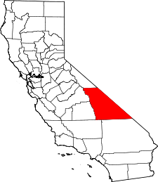 Map of California highlighting Inyo County.svg