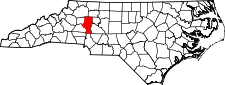 Map of North Carolina highlighting Iredell County.svg