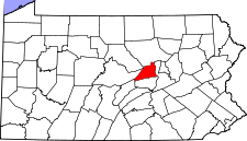 Map of Pennsylvania highlighting Union County.svg