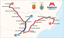Map of the Tranvía de Tenerife.png