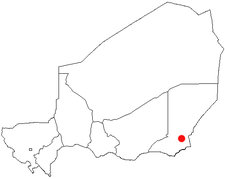 Localización de N'Guigmi en Níger
