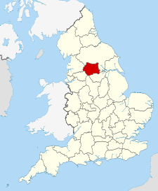 Ubicación de Yorkshire del Oeste en Inglaterra.