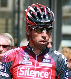 Bert Roesems con el maillot del equipo en 2008.