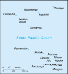 Mapa de las Islas Cook
