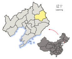Location of Fushun Prefecture within Liaoning (China).png