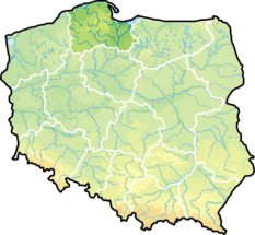 Ubicación de Voivodato de Pomerania
