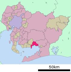 Localización de Gamagōri-shi