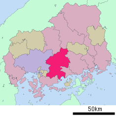 Localización de Higashihiroshima