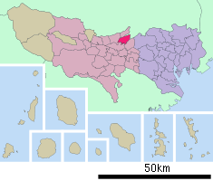 Localización de Higashikurume