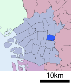 Localización de Higashinari-ku