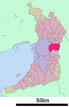 Localización de Higashiōsaka