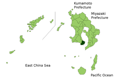Localización de Minamisatsuma