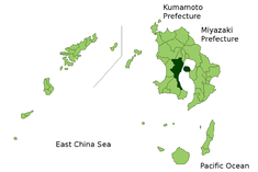 Localización de Kagoshima