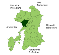 Localización de Kumamoto