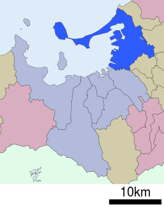 Localización de Higashi-ku