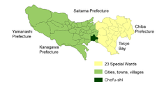 Localización de Chōfu