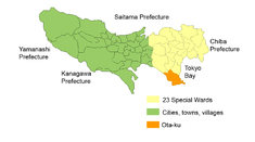 Localización de Ōta