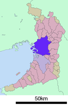 Localización de Osaka