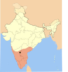 Ubicación de Imperio Vijayanagara