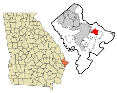 Chatham County Georgia Incorporated and Unincorporated areas Whitemarsh Island Highlighted.svg