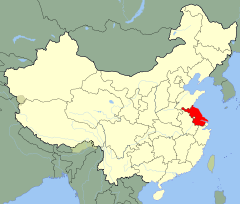 Ubicación de Jiangsu