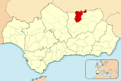 Ubicación de Sierra Norte de Jaén