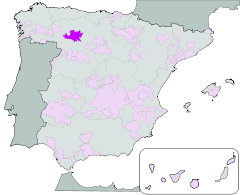 DO Tierra de León location.svg