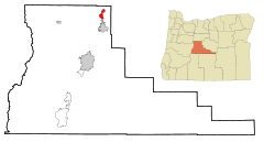 Ubicación en el condado de Deschutes en el estado de Oregón Ubicación de Oregón en EE. UU.