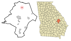 Emanuel County Georgia Incorporated and Unincorporated areas Summertown Highlighted.svg