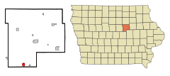 Grundy County Iowa Incorporated and Unincorporated areas Conrad Highlighted.svg