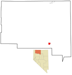 Ubicación en el condado de Humboldt en el estado de Nevada Ubicación de Nevada en EE. UU.