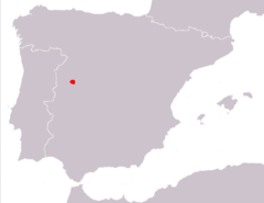 Distribución de Iberolacerta martinezricai.