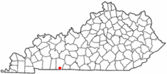 Ubicación en el condado de Logan en KentuckyUbicación de Oklahoma en EE. UU.