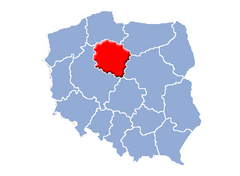 Ubicación de Voivodato de Cuyavia y Pomerania