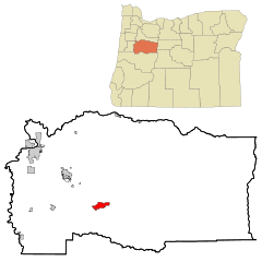 Ubicación en el condado de Linn en el estado de Oregón Ubicación de Oregón en EE. UU.