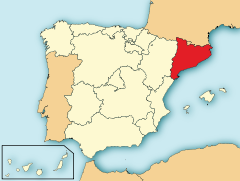 Ubicación de Cataluña