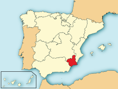 Ubicación de Región de Murcia