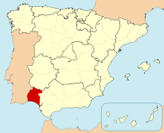 Ubicación de Provincia de Huelva