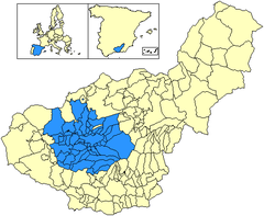 Ubicación de Área Metropolitana de Granada
