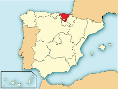 Ubicación de País Vasco