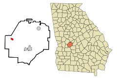 Macon County Georgia Incorporated and Unincorporated areas Ideal Highlighted.svg
