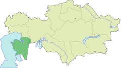 Ubicación de Provincia de Mangystau