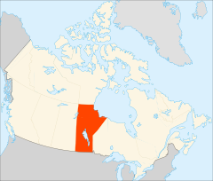 Ubicación de Manitoba