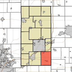 Map highlighting Adams Township, Madison County, Indiana.svg