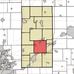 Map highlighting Anderson Township, Madison County, Indiana.svg