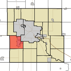 Ubicación en el condado de Black Hawk en el estado de Iowa. Ubicación de Iowa en EE. UU.