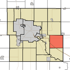 Ubicación en el condado de Black Hawk en el estado de Iowa. Ubicación de Iowa en EE. UU.