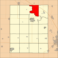 Ubicación en el condado de Benton en el estado de Iowa. Ubicación de Iowa en EE. UU.