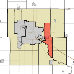 Ubicación en el condado de Black Hawk en el estado de Iowa. Ubicación de Iowa en EE. UU.