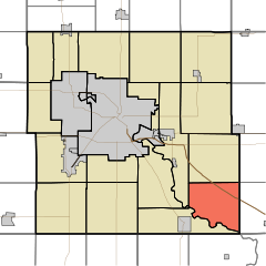 Ubicación en el condado de Black Hawk en el estado de Iowa. Ubicación de Iowa en EE. UU.